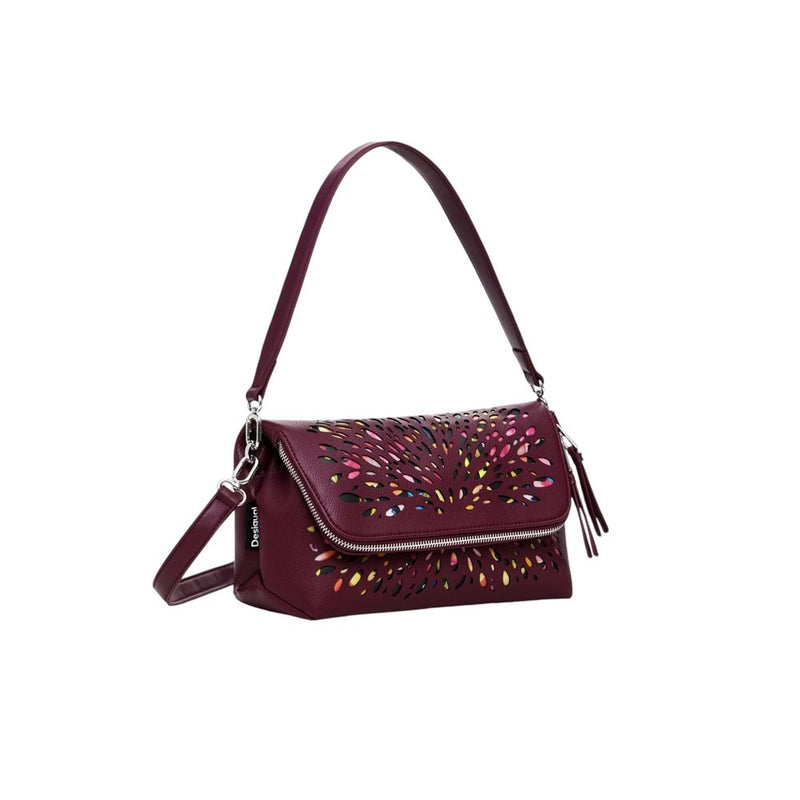 Bordeaux Polyethylene Handbag Desigual