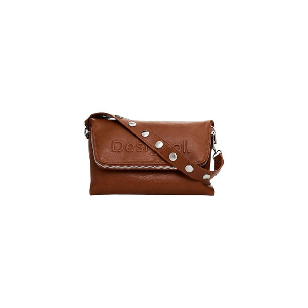 Brown Polyethylene Handbag Desigual