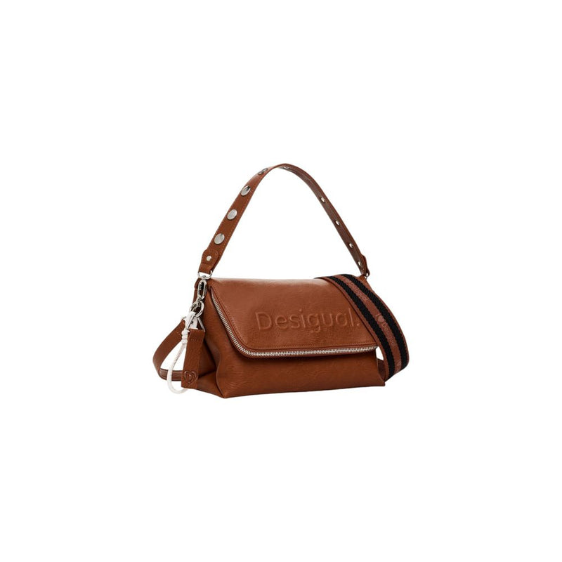 Brown Polyethylene Handbag Desigual