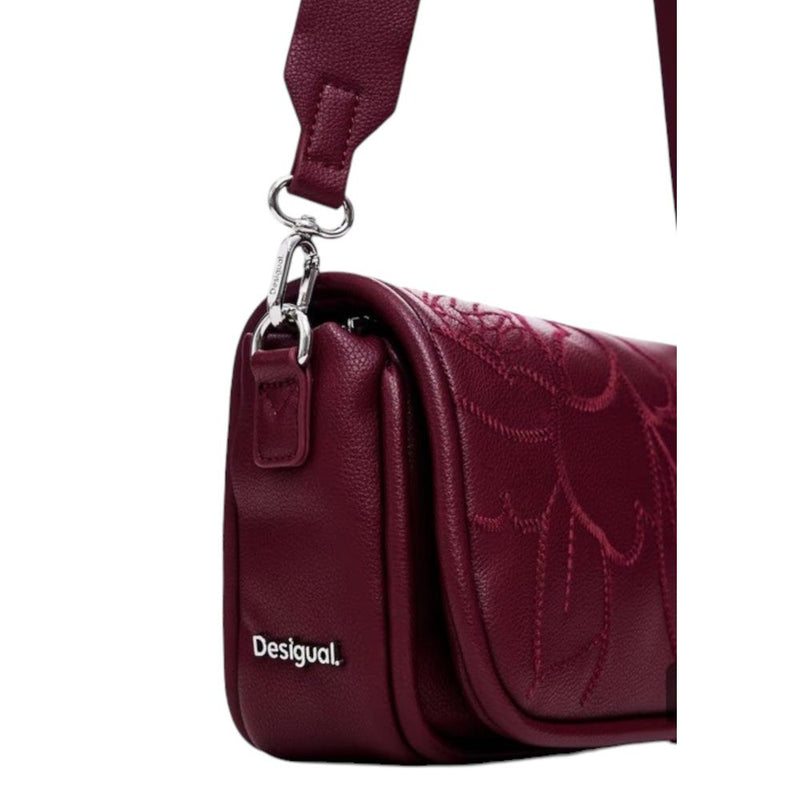 Bordeaux Polyethylene Handbag Desigual