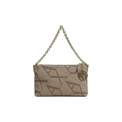 Beige Polyester Handbag Armani Exchange