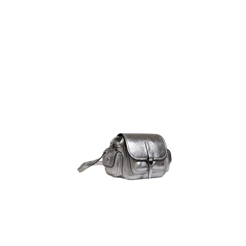 Silver Leather Handbag Coccinelle