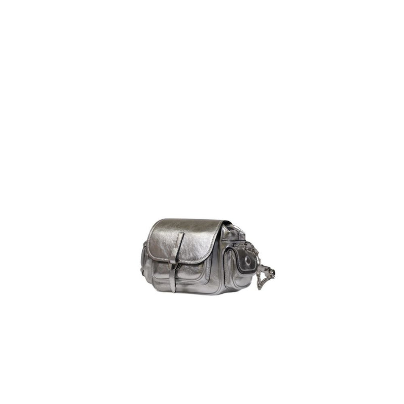 Silver Leather Handbag Coccinelle