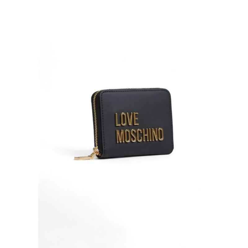 Black Polyethylene Wallet Love Moschino