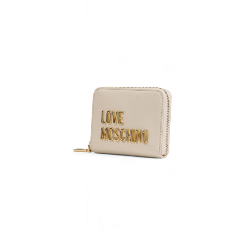 Beige Polyethylene Wallet Love Moschino