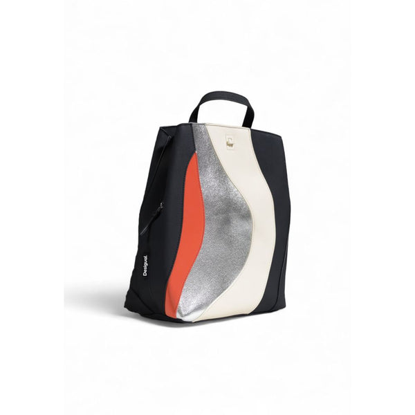 Silver Polyethylene Backpack Desigual