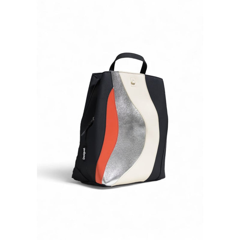 Silver Polyethylene Backpack Desigual