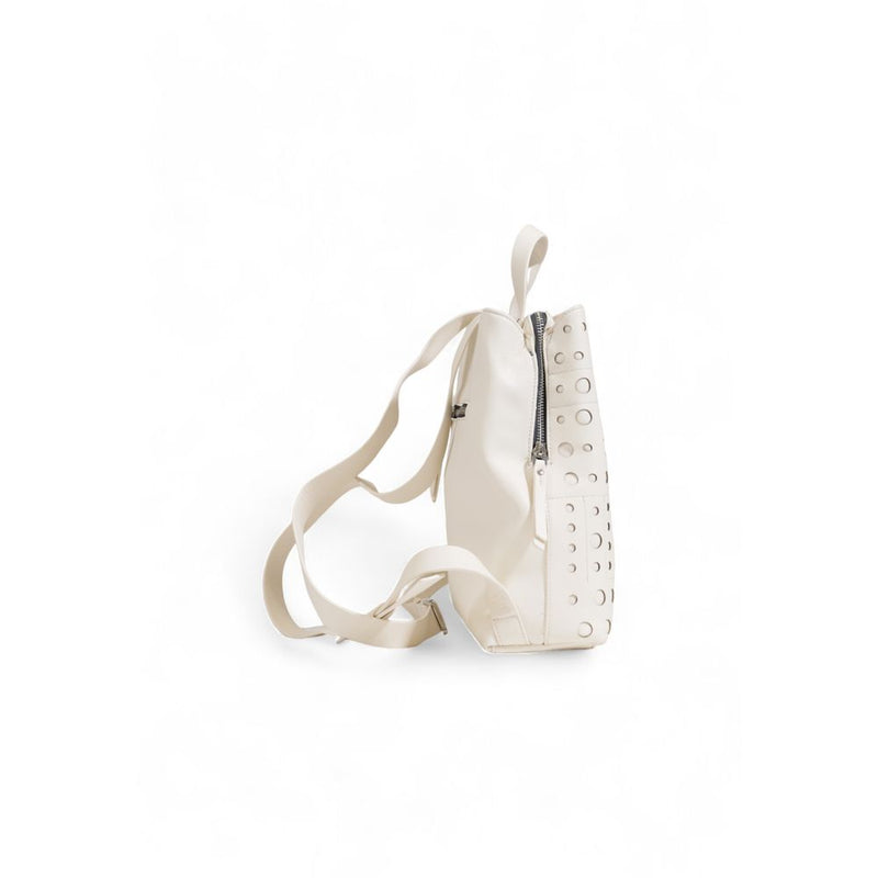 Beige Polyethylene Backpack Desigual