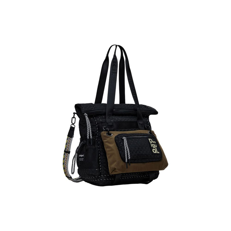 Black Polyester Backpack Desigual