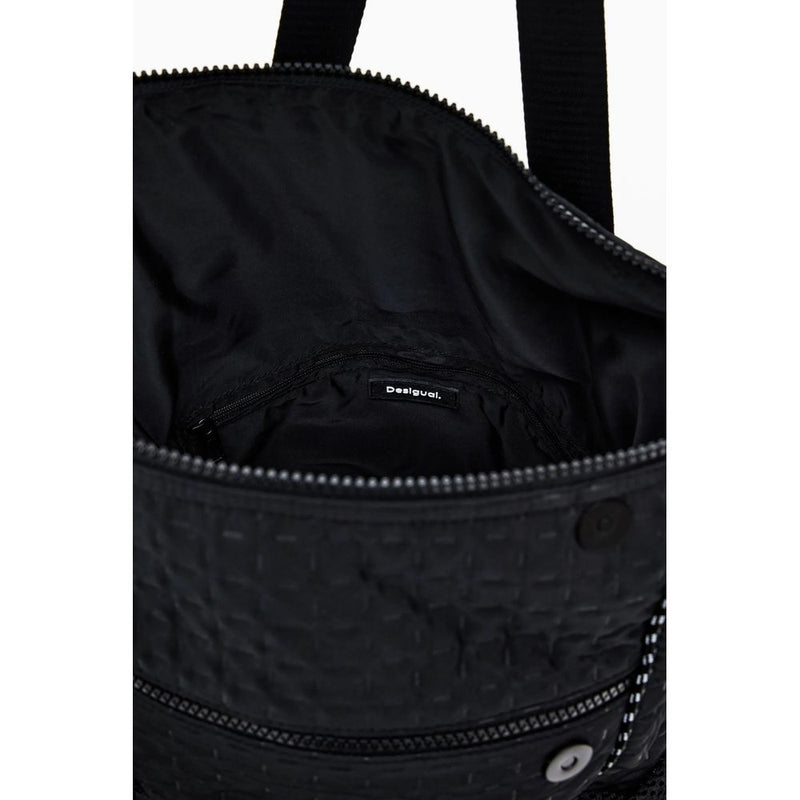 Black Polyester Backpack Desigual