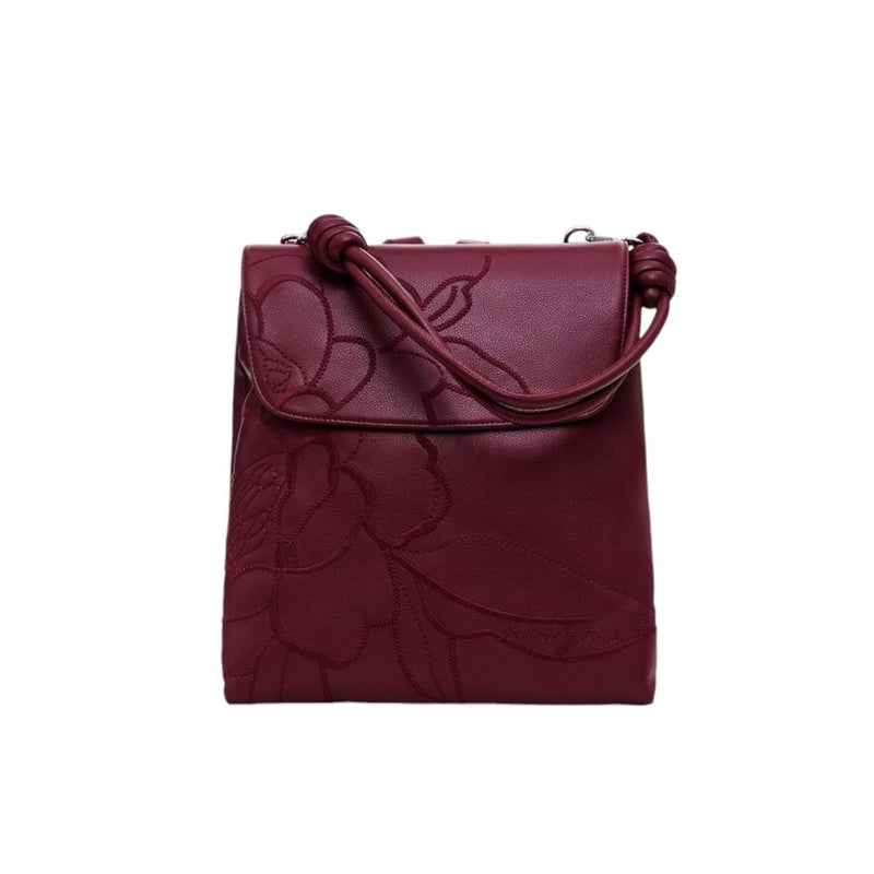 Bordeaux Polyethylene Backpack Desigual