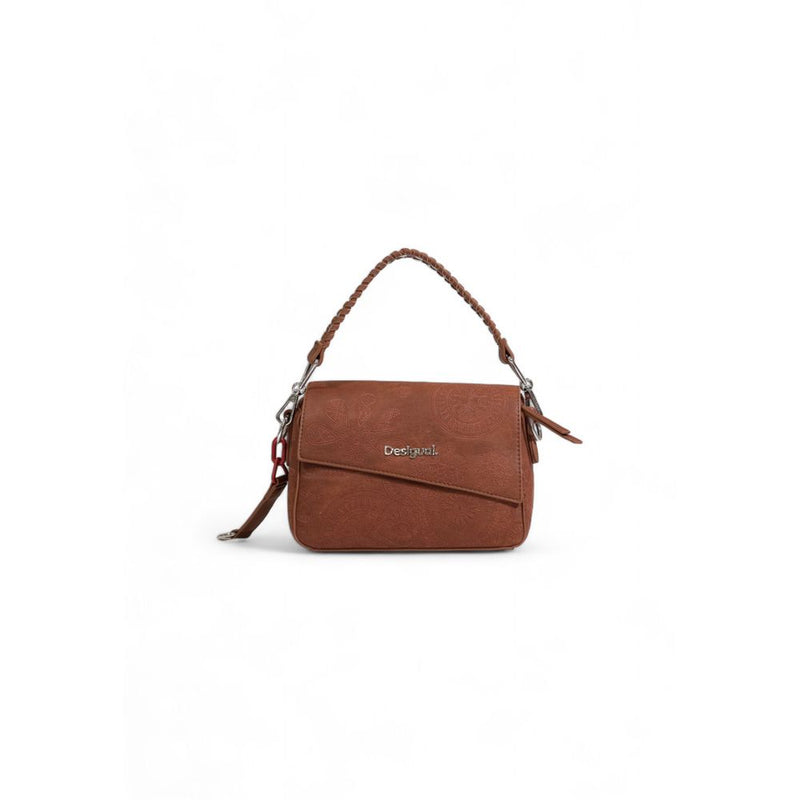 Brown Polyethylene Handbag Desigual