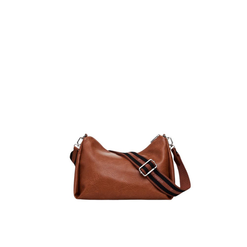 Brown Polyethylene Handbag Desigual