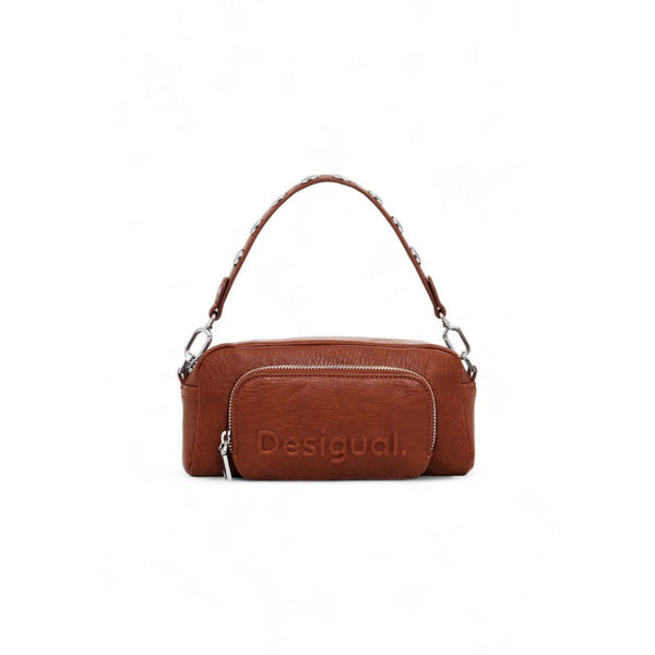 Brown Polyethylene Handbag Desigual