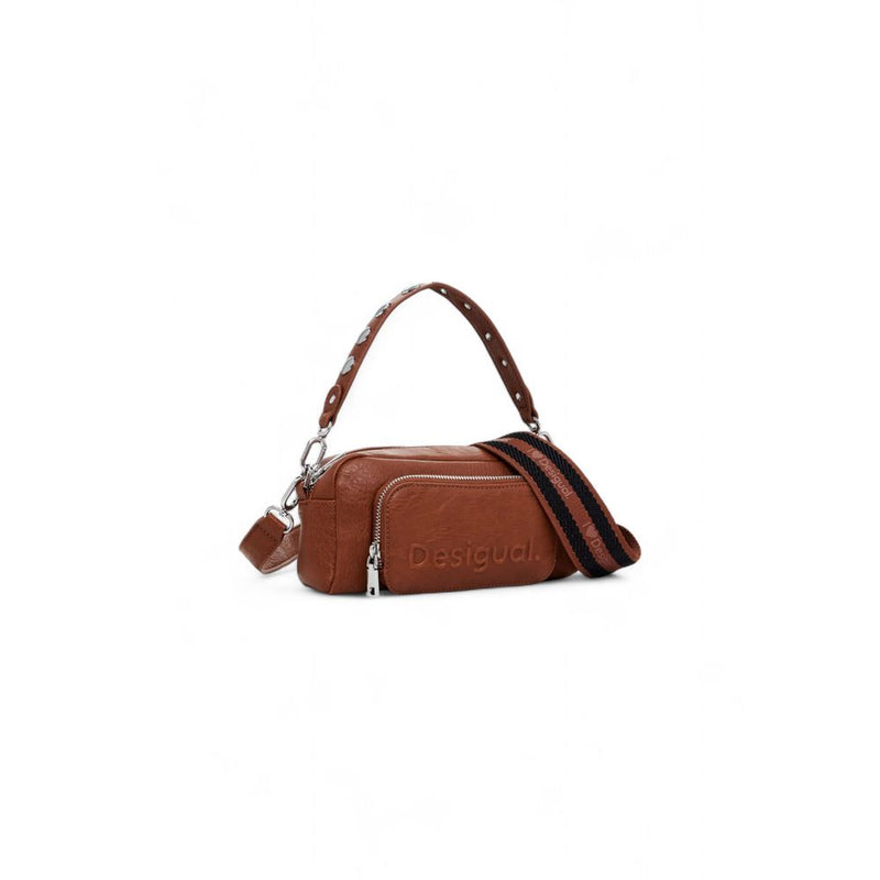 Brown Polyethylene Handbag Desigual