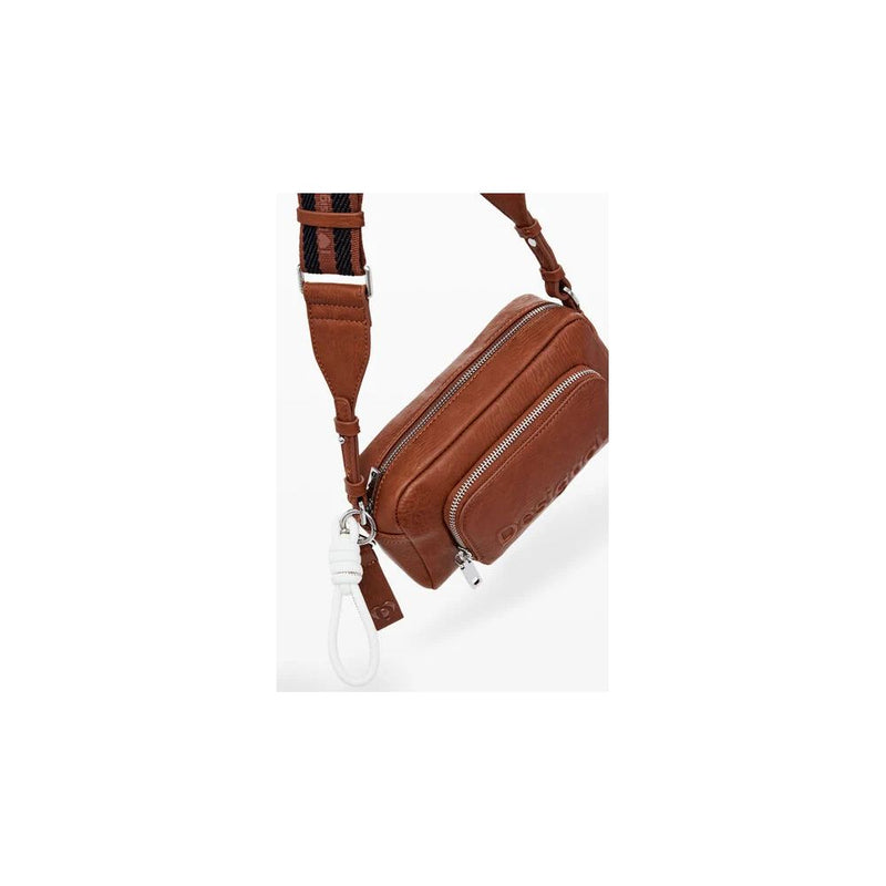 Brown Polyethylene Handbag Desigual