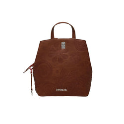 Brown Polyethylene Backpack Desigual