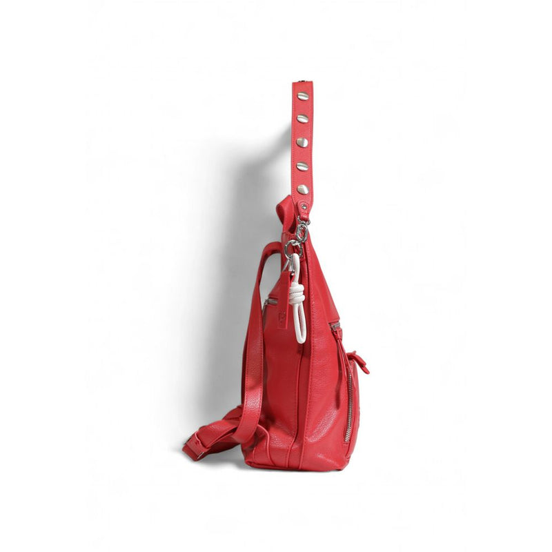 Red Polyethylene Backpack Desigual