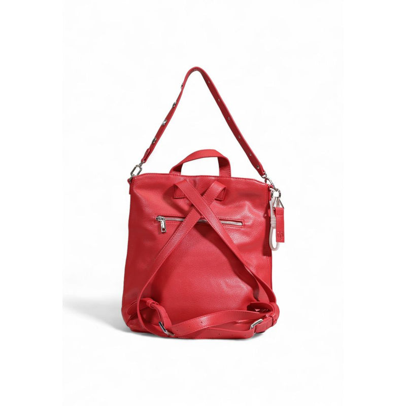 Red Polyethylene Backpack Desigual