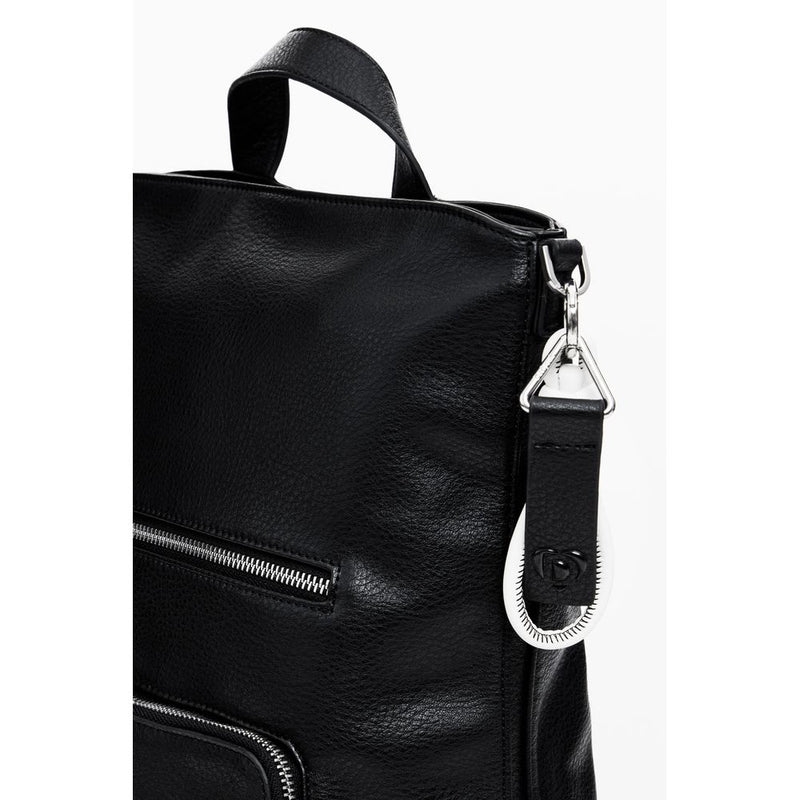 Black Polyethylene Backpack Desigual