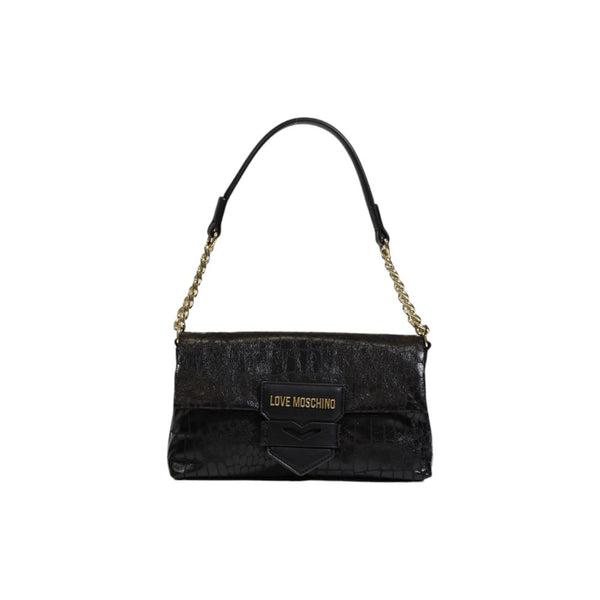 Black Polyethylene Handbag Love Moschino