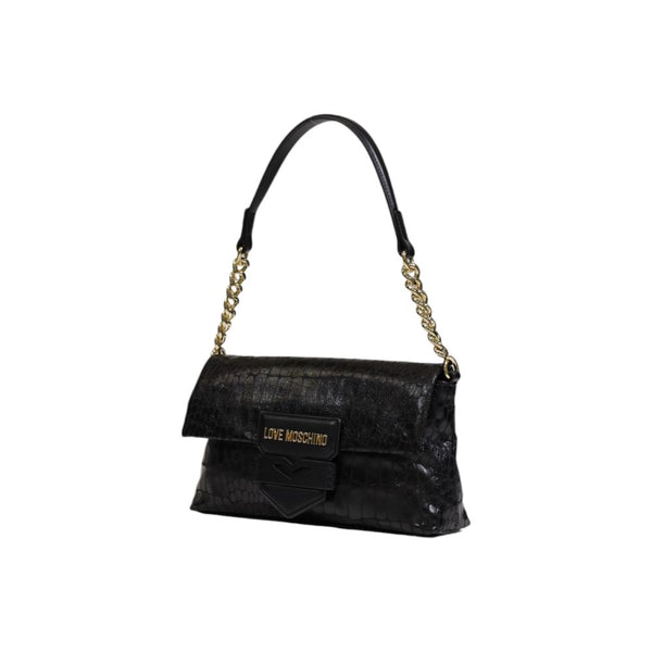 Black Polyethylene Handbag Love Moschino