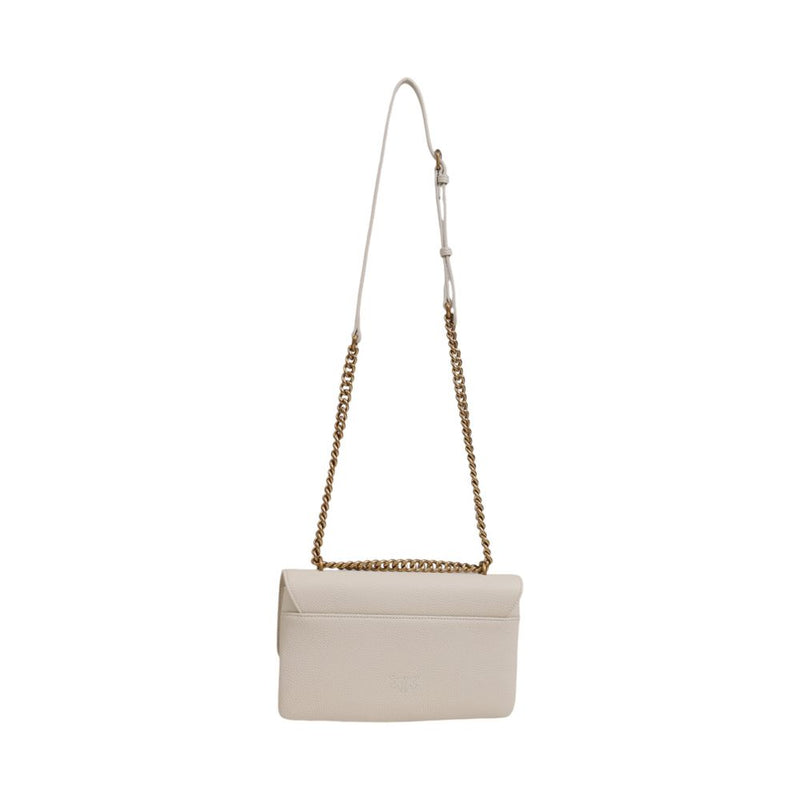 White Leather Handbag PINKO