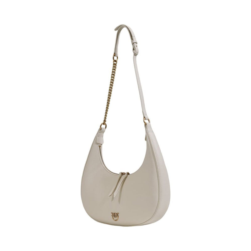 White Leather Handbag PINKO