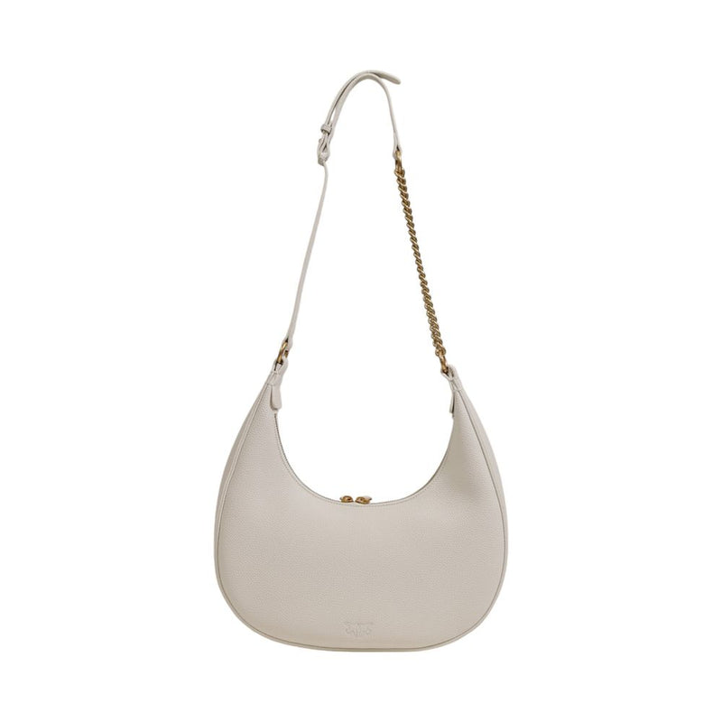 White Leather Handbag PINKO