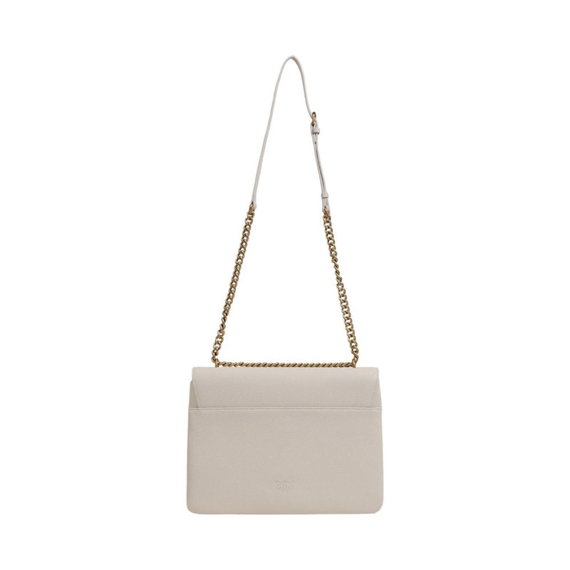 White Leather Handbag PINKO