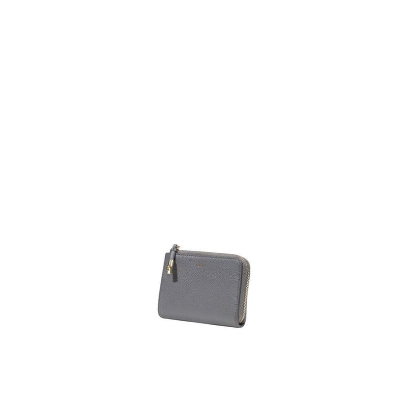 Gray Leather Wallet Furla