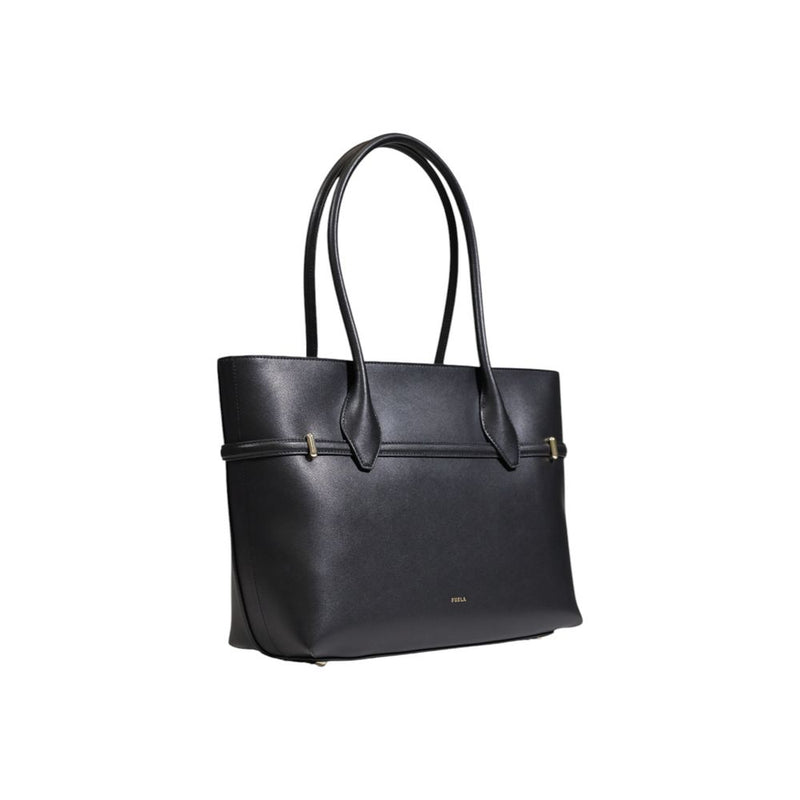 Black Leather Handbag Furla