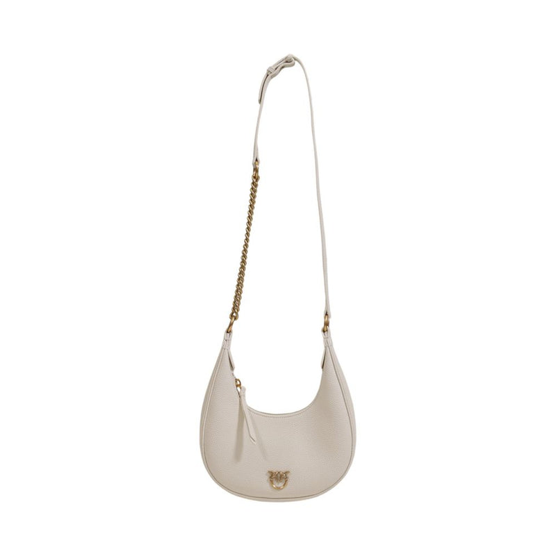 White Leather Handbag PINKO