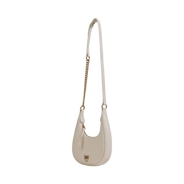 White Leather Handbag PINKO