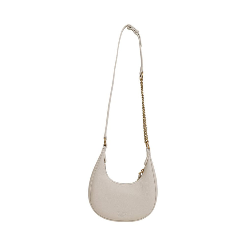 White Leather Handbag PINKO