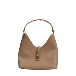 Beige Leather Handbag Furla