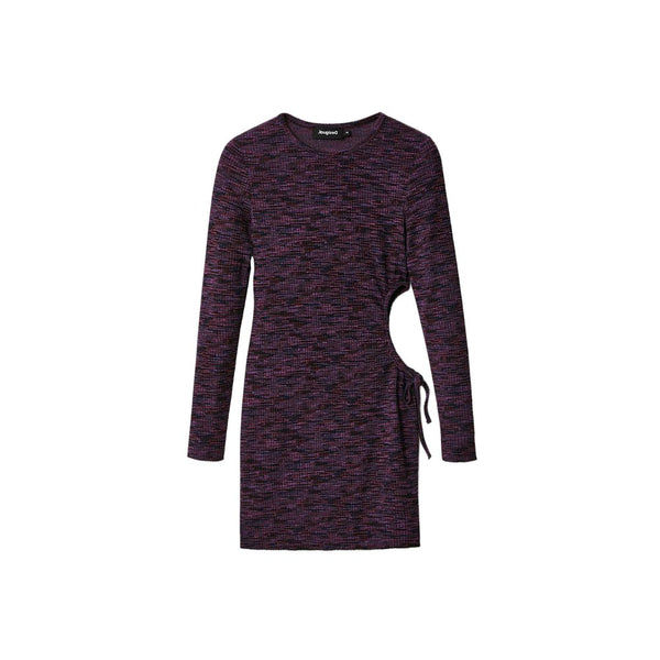 Purple Polyester Dress Desigual