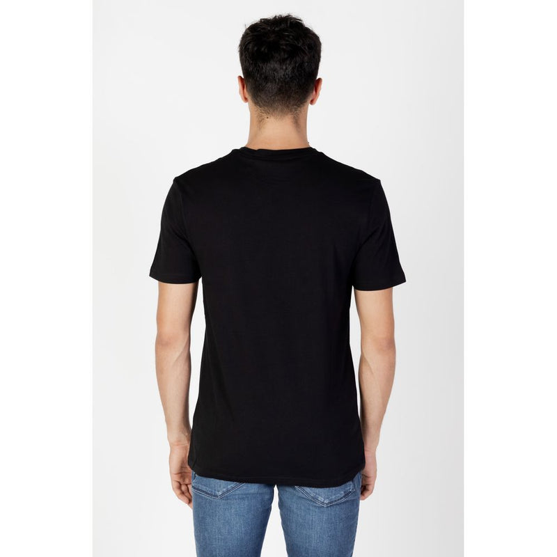 Black Cotton T-Shirt Hugo Boss