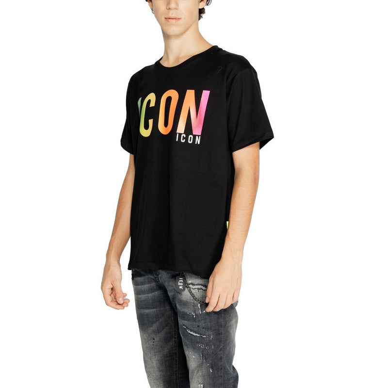 Black Cotton T-Shirt Icon