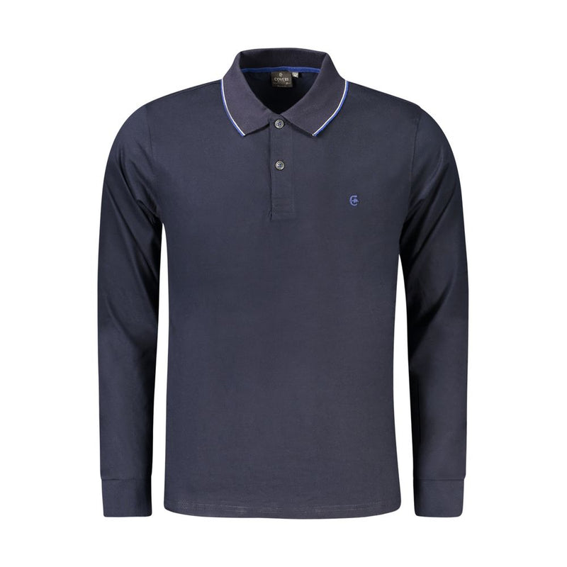 Blue Cotton Polo Shirt Coveri Moving