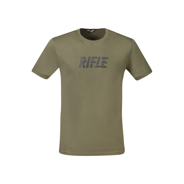 Green Cotton T-Shirt Rifle