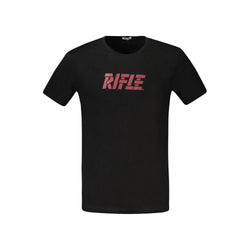 Black Cotton T-Shirt Rifle