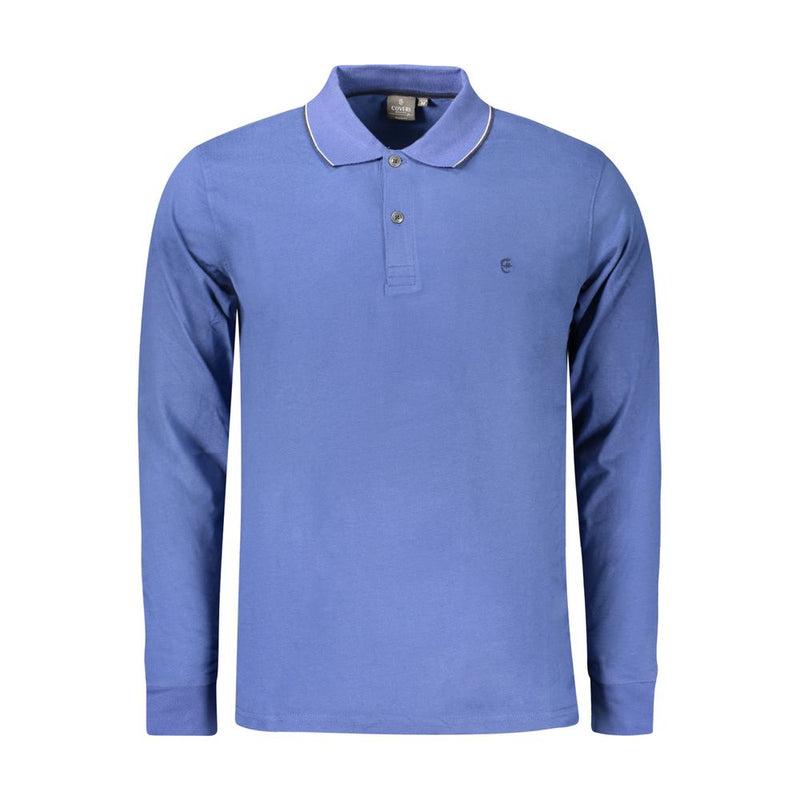 Blue Cotton Polo Shirt Coveri Moving