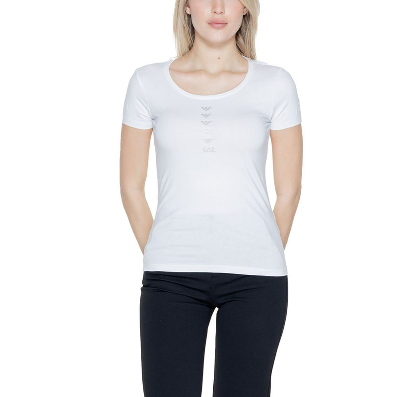 White Cotton Tops & T-Shirt EA7 Emporio Armani