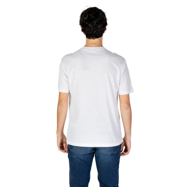 White Cotton T-Shirt EA7 Emporio Armani