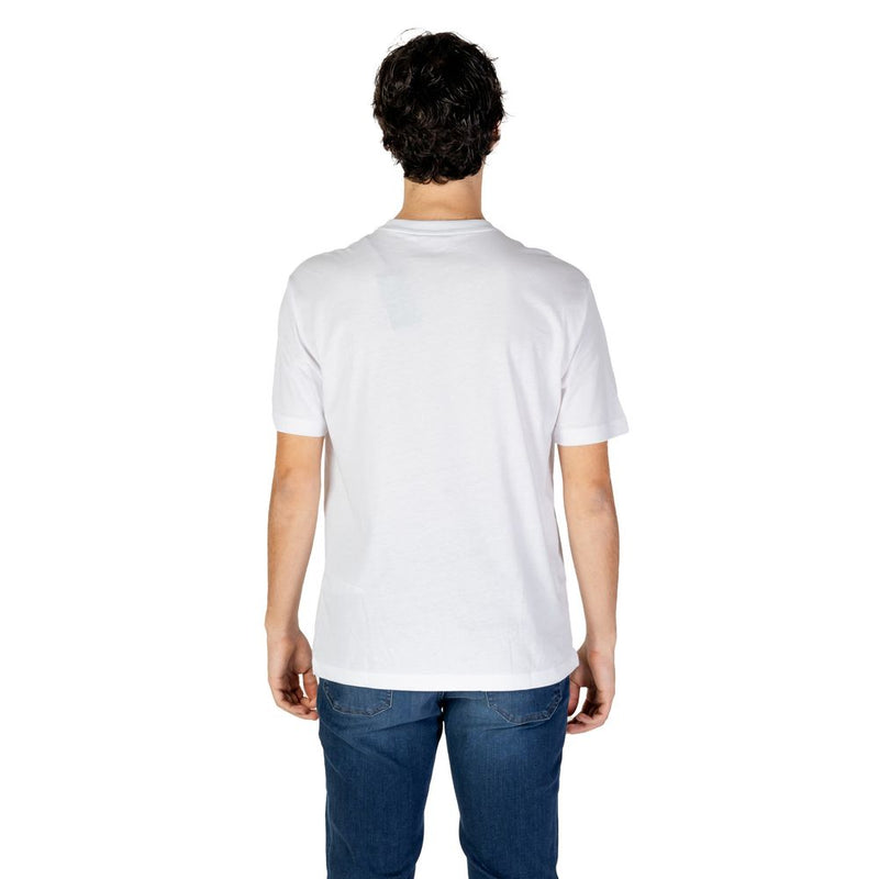 White Cotton T-Shirt EA7 Emporio Armani