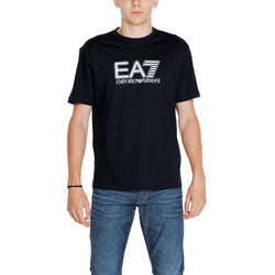 Black Cotton T-Shirt EA7 Emporio Armani