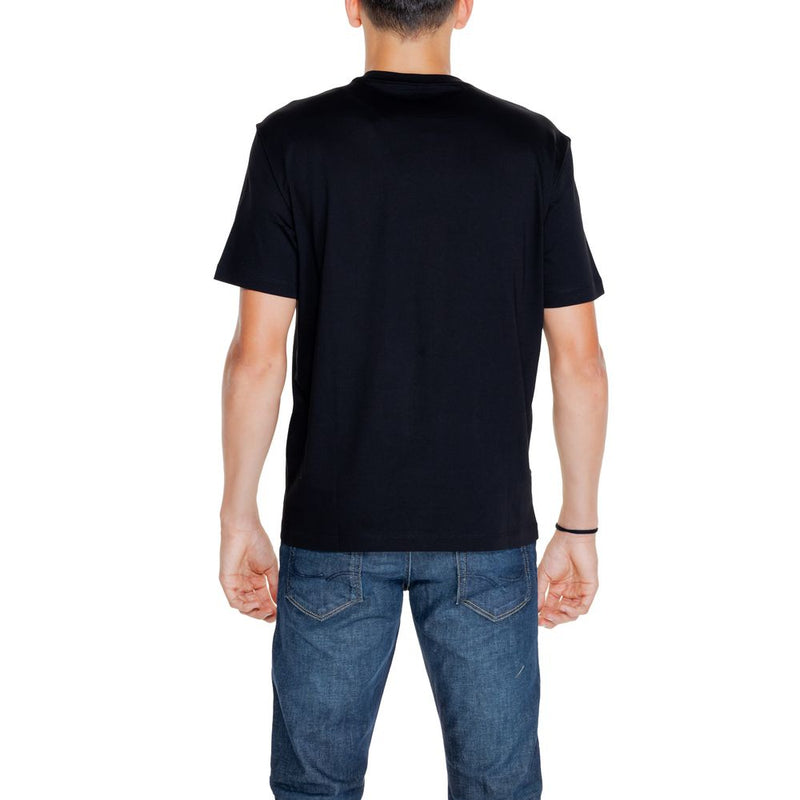 Black Cotton T-Shirt EA7 Emporio Armani