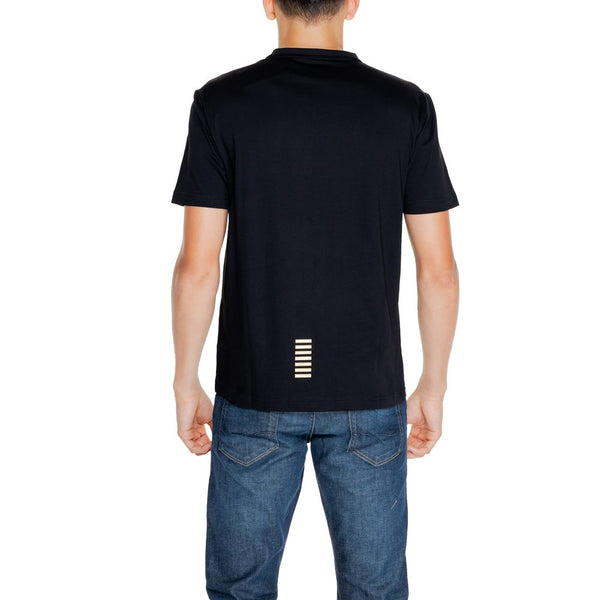 Black Cotton T-Shirt EA7 Emporio Armani