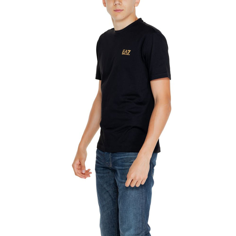 Black Cotton T-Shirt EA7 Emporio Armani